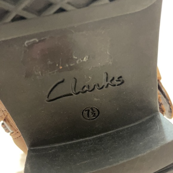 🌱 Clarks Leather Buckle Knee Boots - Picture 10 of 11